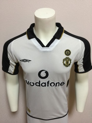 Retro Jersey 1902-2002 Manchester United 100 Years Soccer Jersey Sided Wear