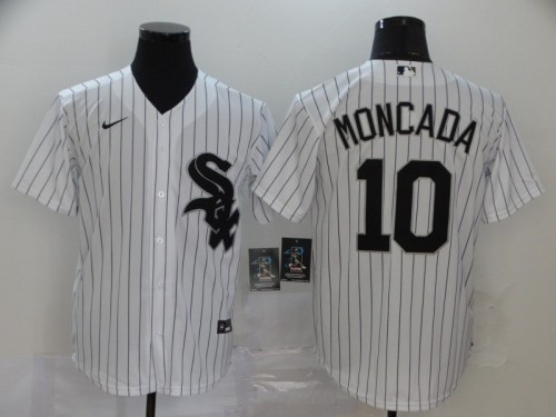 Chicago White Sox 10 MONCADA White 2020 Cool Base Jersey