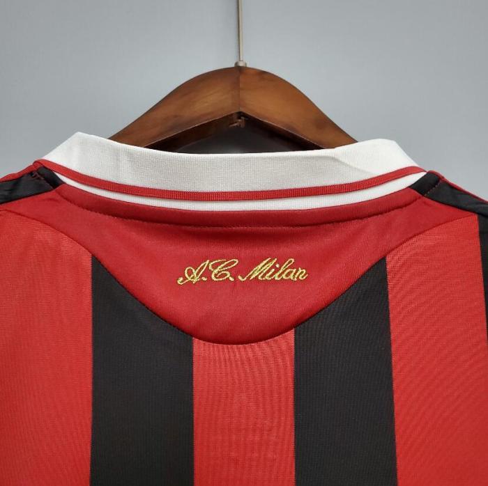Retro Jersey 2009-2010 AC Milan Home Soccer Jersey Vintage Football Shirt