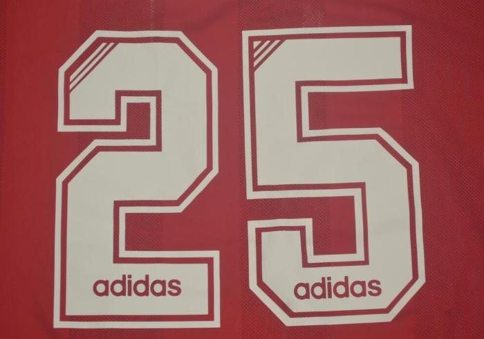 Retro Jersey 1995-1996 Liverpool 25 RUDOCK Home Soccer Jersey
