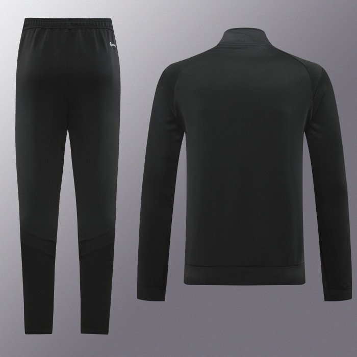 LH-AJ08 Black Soccer Jacket and Pants
