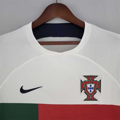 Retro Jersey 2022 Portugal Away White Soccer Jersey Vintage Football Shirt