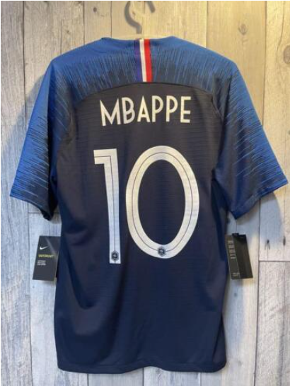 with 2 Stars Retro Shirt 2018 France 10 MBAPPE Home Soccer Jersey Vintage Football Shirt