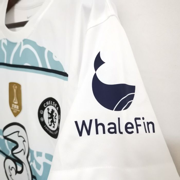 with Gold FIFA Club WorldCup+UCL Patch Retro Jersey 2022-2023 Chelsea Away Soccer Jersey