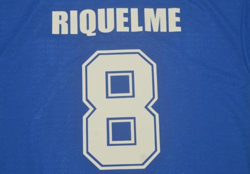 Retro Jersey 1994 Argentina 8 RIQUELME Away Blue Soccer Jersey