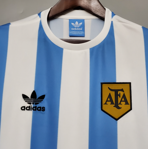 Retro Jersey 1978 Argentina Home Vintage Soccer Jersey
