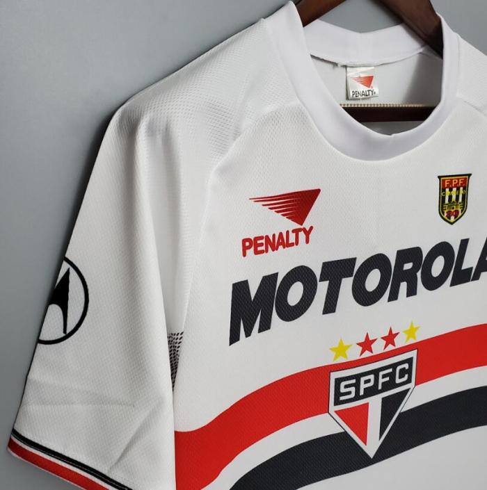 Retro Jersey Sao Paulo 1999-2000 Home White Soccer Jersey Vintage Football Shirt