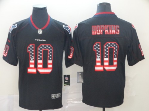 Houston Texans 10 DeAndre Hopkins Black USA Flash Fashion Limited Jersey