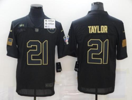 Washington Redskins 21 TAYLOR Black 2020 Salute To Service Limited Jersey
