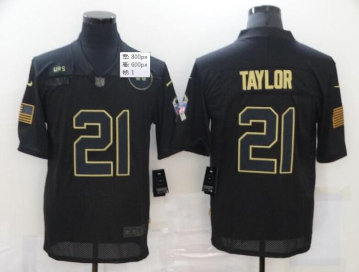Washington Redskins 21 TAYLOR Black 2020 Salute To Service Limited Jersey