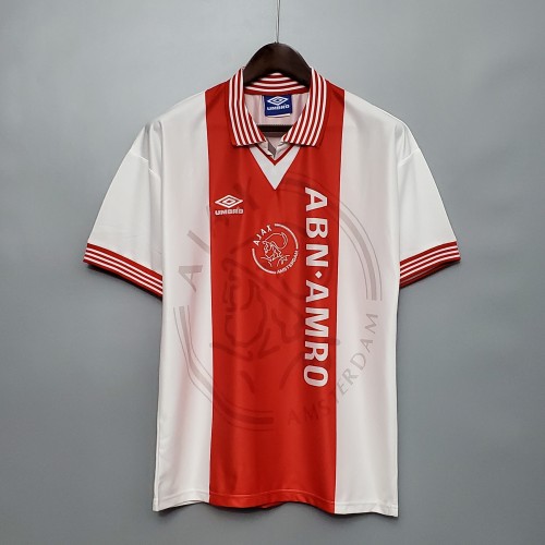 Retro Jersey 1995-1996 Ajax Home Soccer Jersey Vintage Football Shirt