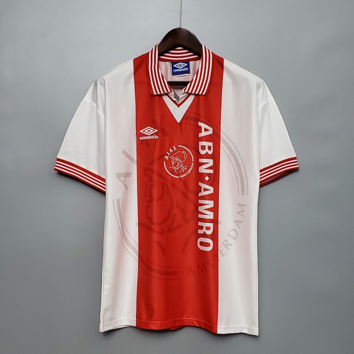 Retro Jersey 1995-1996 Ajax Home Soccer Jersey Vintage Football Shirt
