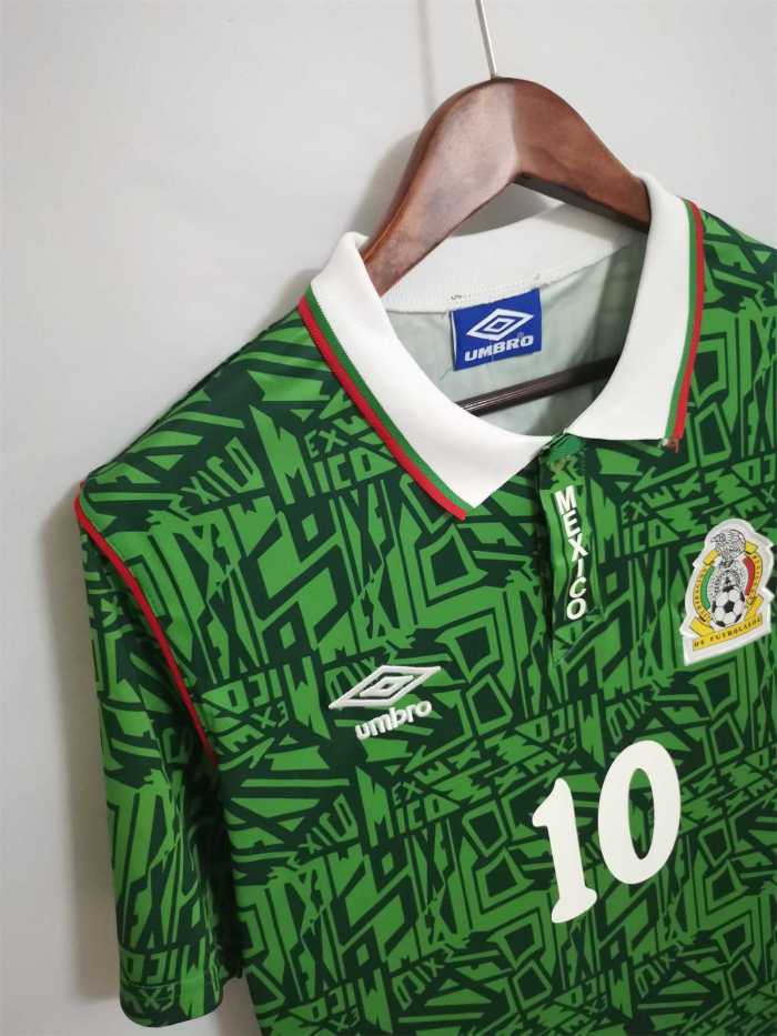 Retro Jersey 1994 Mexico LUIS GARCIA 10 Home Soccer Jersey