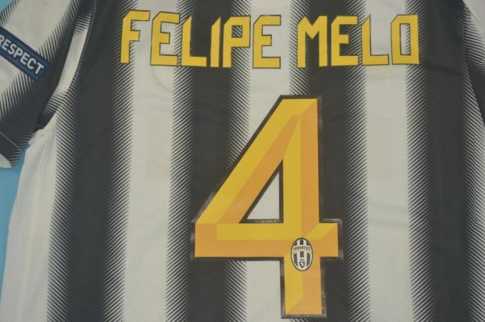 with UCL Patch Retro Jersey 2011-2012 Juventus 4 FELIPE MELO Home Soccer Jersey