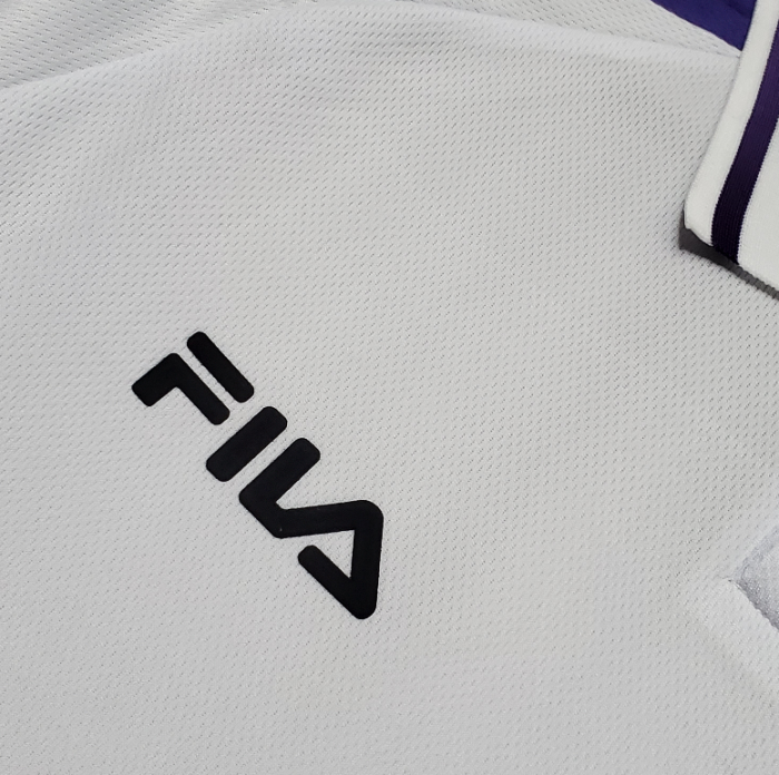 Retro Jersey 1998-1999 Fiorentina Away White Soccer Jersey Vintage Football Shirt