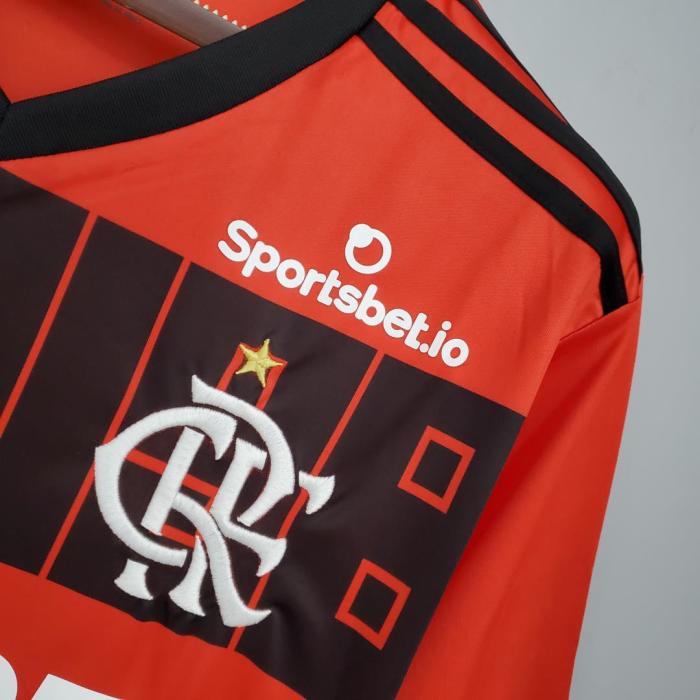 Classic Version Flamengo Red/Black Soccer Jersey