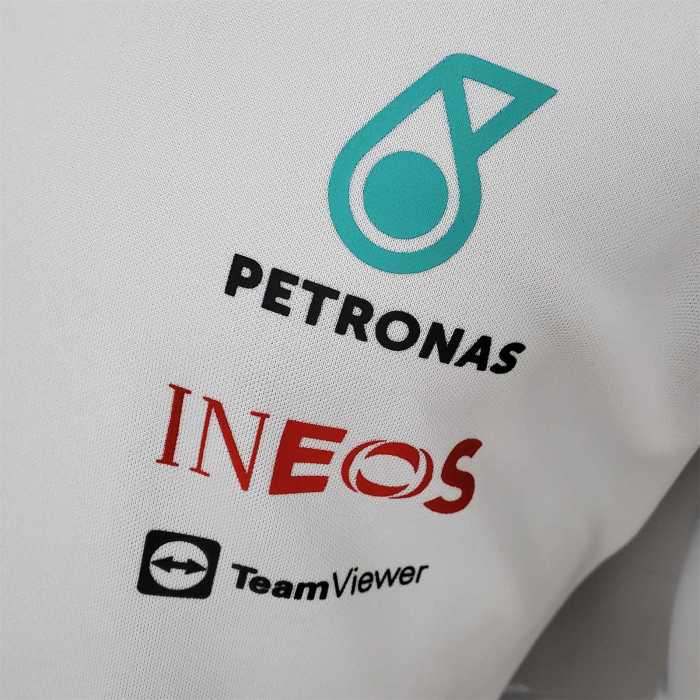 F1 Formula One 2022 Mercedes Long Sleeve White Jersey