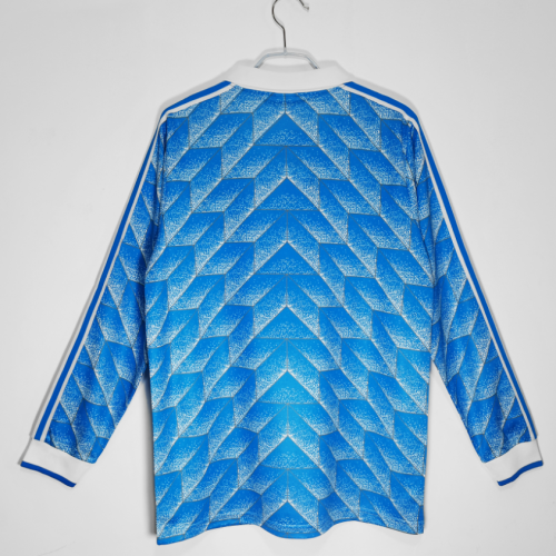 Long Sleeve Retro Jersey 1988 East Germany Home Vintage Soccer Jersey