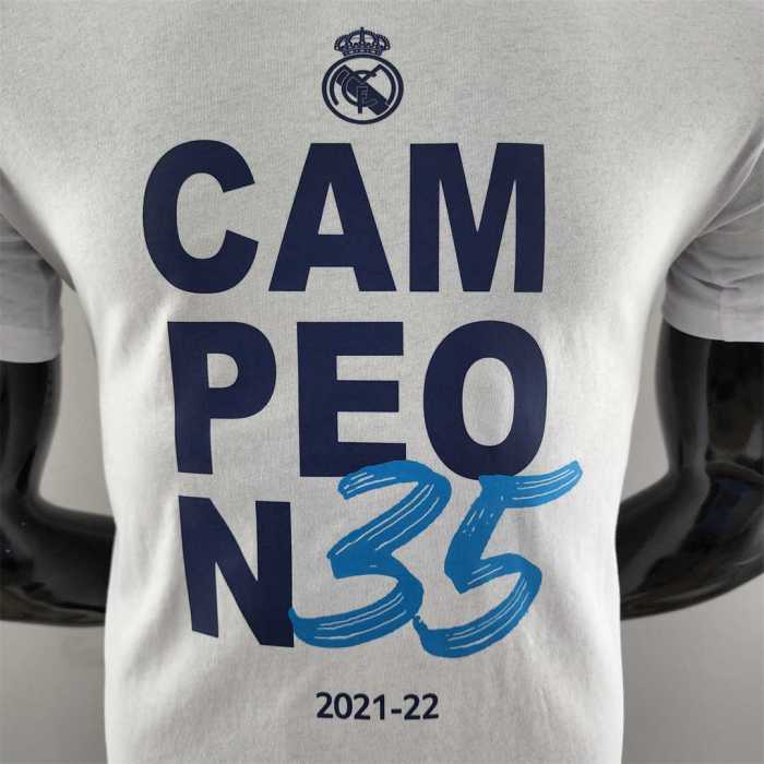 K000173 Real Madrid White Soccer T-shirt