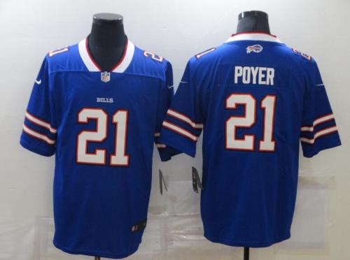 Buffalo Bills 21 POYER Blue NFL Jersey
