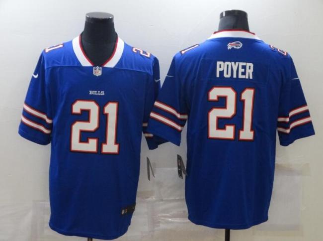 Buffalo Bills 21 POYER Blue NFL Jersey