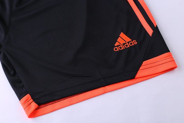 #811 Orange Soccer Training Uniform Blank Jersey and Shorts