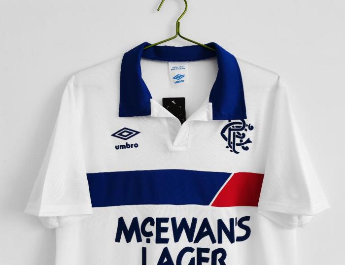 Retro Jersey 1994 Rangers Away White Soccer Jersey Vintage Football Shirt
