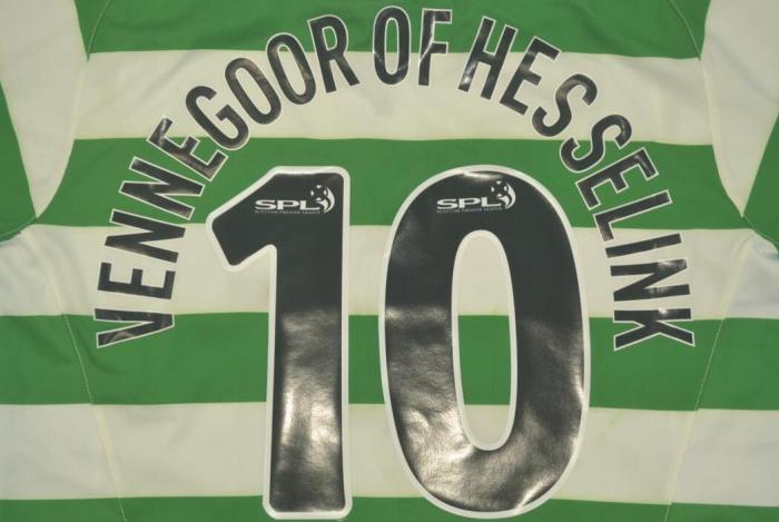Retro Jersey 2005-2006 Celtic 10 VENNEGOOR OF HESSELINK Home Soccer Jersey