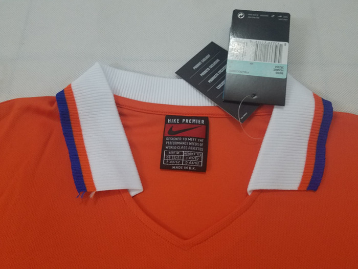 Retro Jersey 1997 Netherlands Home Orange Commemorative Edition Soccer Jersey