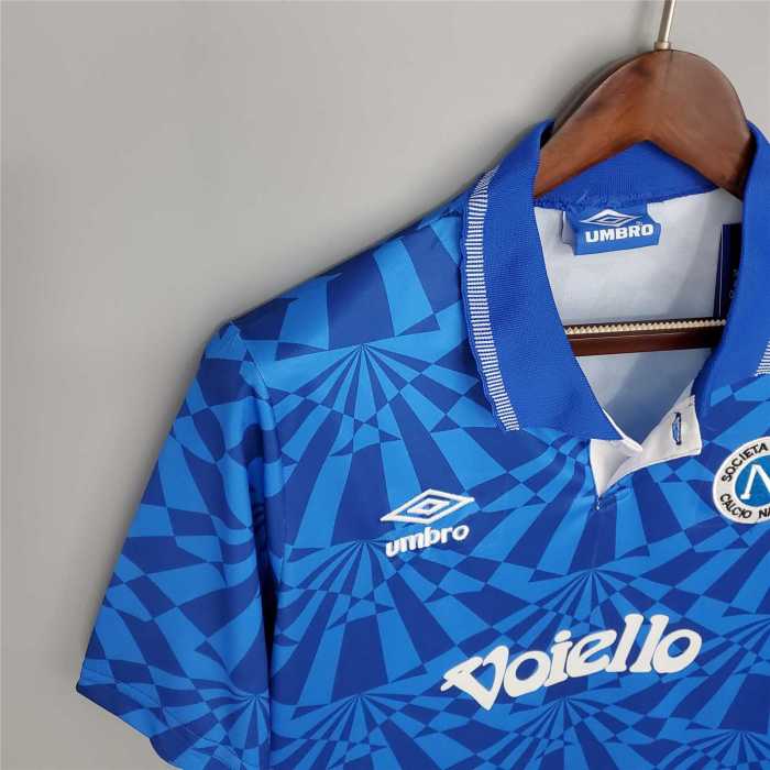 Retro Jersey 1991-1993 Napoli Home Blue Soccer Jersey