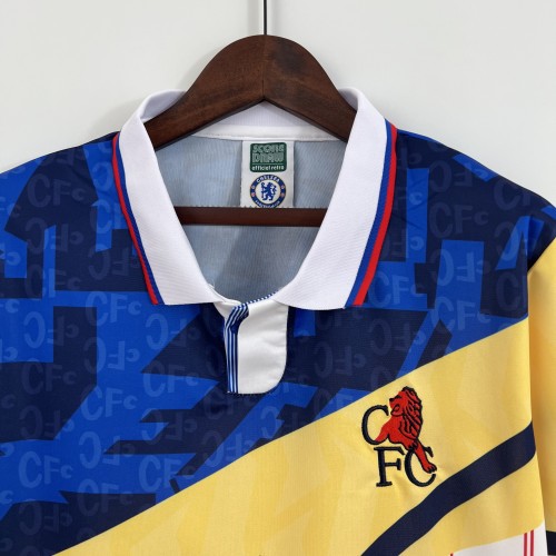 Retro Jersey 1990 Chelsea Blue/Yellow Soccer Jersey Vintage Football Shirt