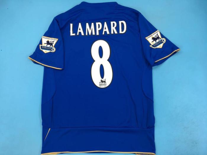 with EPL Patch Retro Jersey 2005-2006 Chelsea 8 LAMPARD 100 Years Centenay Home Soccer Jersey