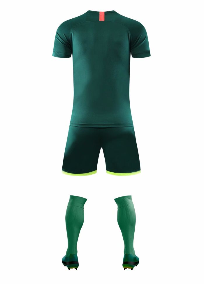 XBJ-DANING-8110 Dark Green  Plate Suit Adult Uniform Youth Kids Set Jersey and Shorts