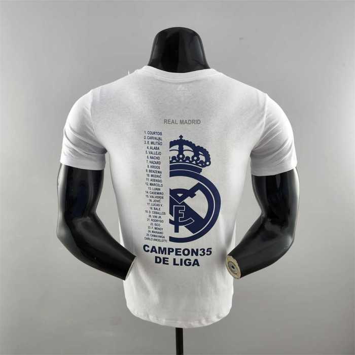 K000173 Real Madrid White Soccer T-shirt