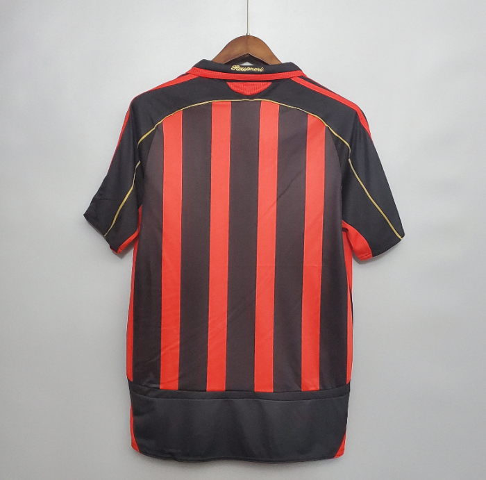 Retro Jersey 2006-2007 AC Milan Home Soccer Jersey Vintage Football Shirt