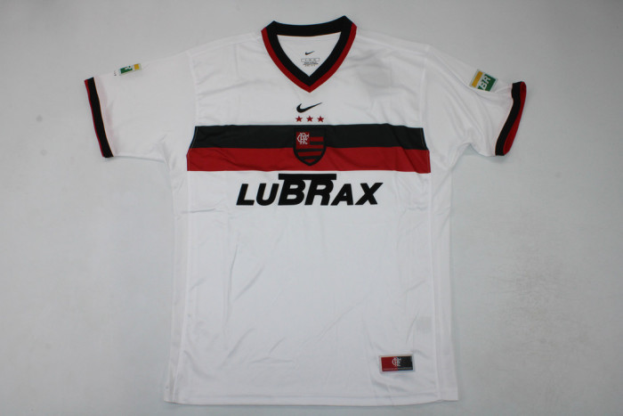 Retro Camisetas de Futbol 2001 Flamengo ZICO 10 Away White Soccer Jersey