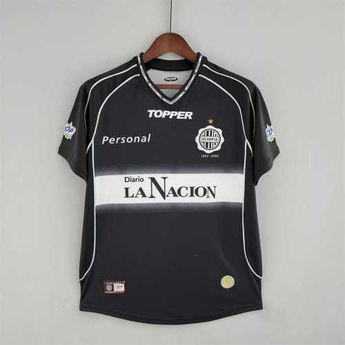 Retro Jersey 2002 Club Olimpia Away Black Soccer Jersey Vintage Football Shirt