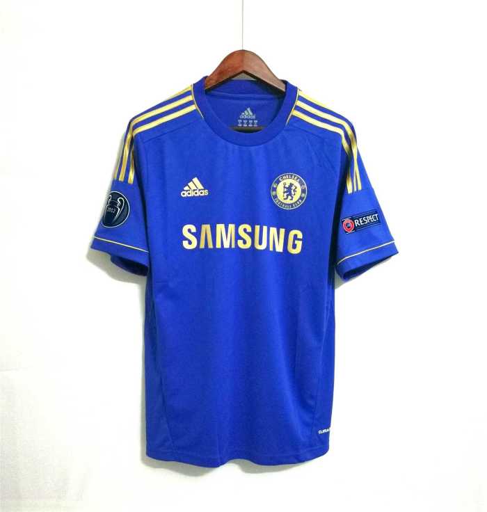 with 2012 Champions Winner Patch Retro Jersey 2012-2013 Chelsea HAZARD 17 Home Soccer Jersey