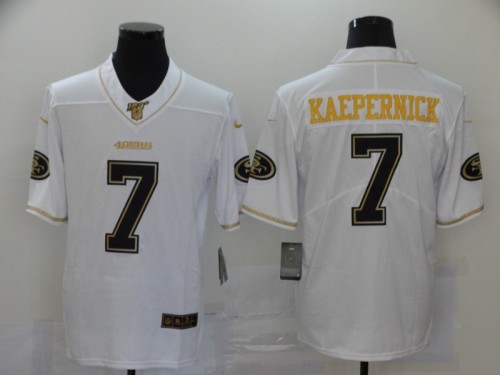 San Francisco 49ers 7 Colin Kaepernick Retro White/Gold Vapor Untouchable Limited Jersey