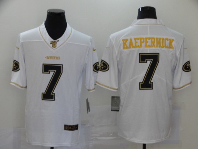 San Francisco 49ers 7 Colin Kaepernick Retro White/Gold Vapor Untouchable Limited Jersey
