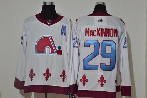 Avalanche 29 MACKINNON White 2020-21 Reverse Retro Jersey