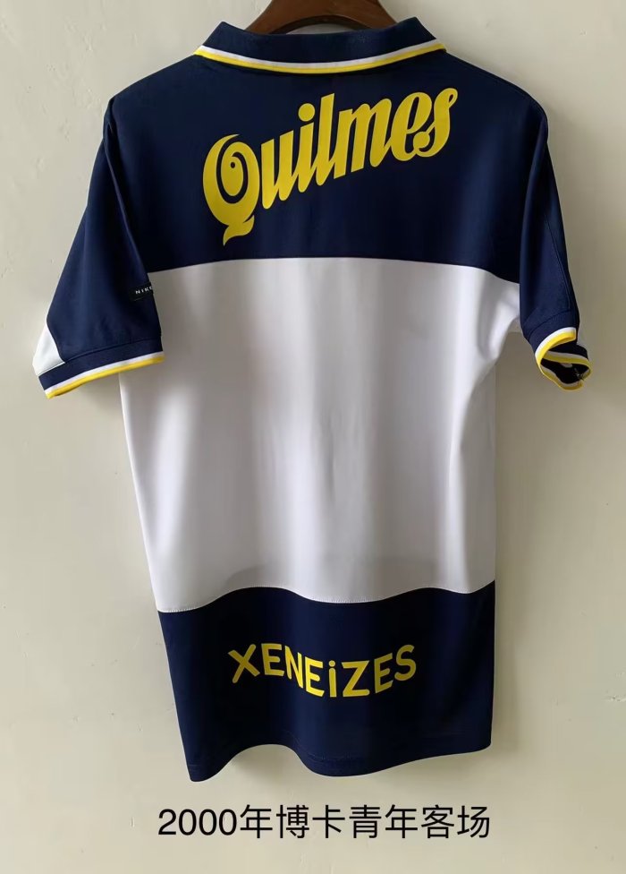Retro Jersey 2000 Boca Juniors Away Soccer Jersey