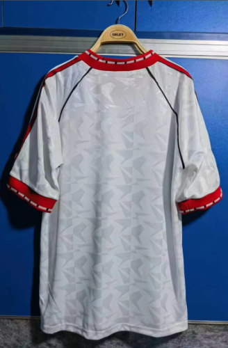 with Patch Retro Jersey Manchester United 1991 WINNERS CUP FINAL White Vintage Soccer Jersey