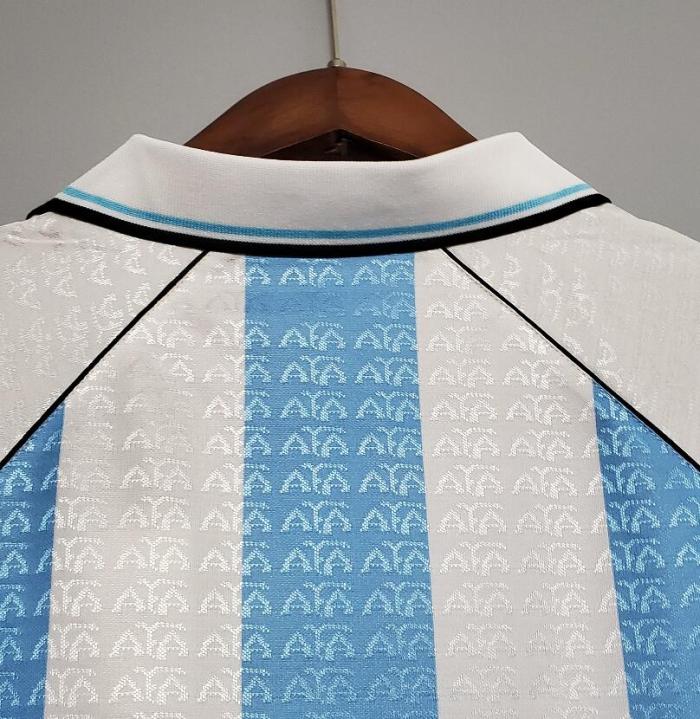 Retro Jersey Argentina 1996-1997 Home Blue/White Soccer Jersey
