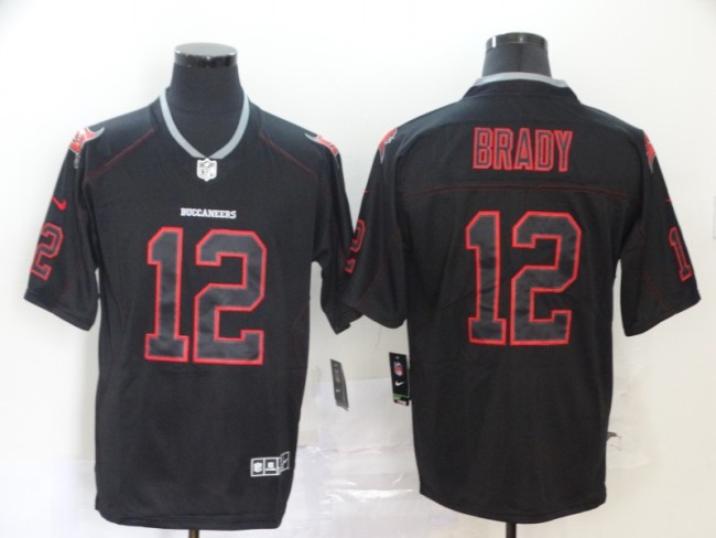 Tampa Bay Buccaneers 12 TOM BRADY BLACK NFL Jersey