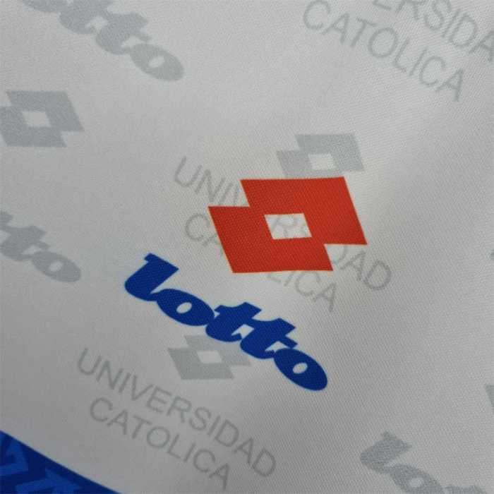 Retro Jersey 1996 Club Deportivo Universidad Cat&oacute;lica 3rd Away White Soccer Jersey