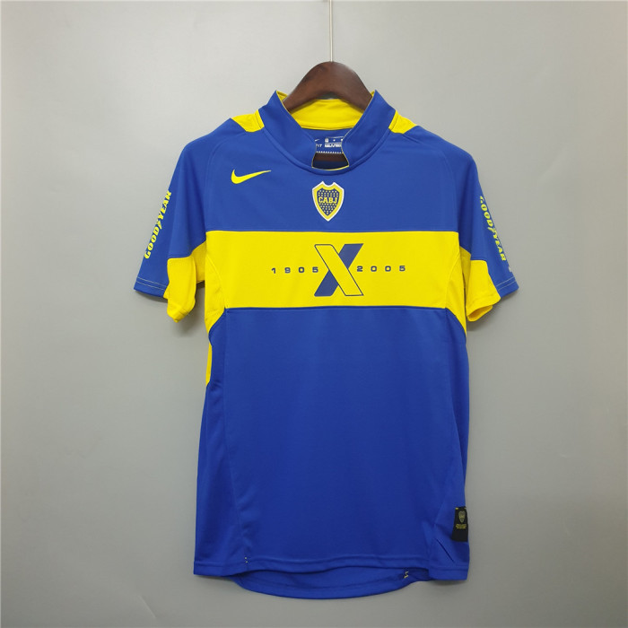 Retro Jersey 2005 Boca Juniors Home Soccer Jersey Vintage Football Shirt