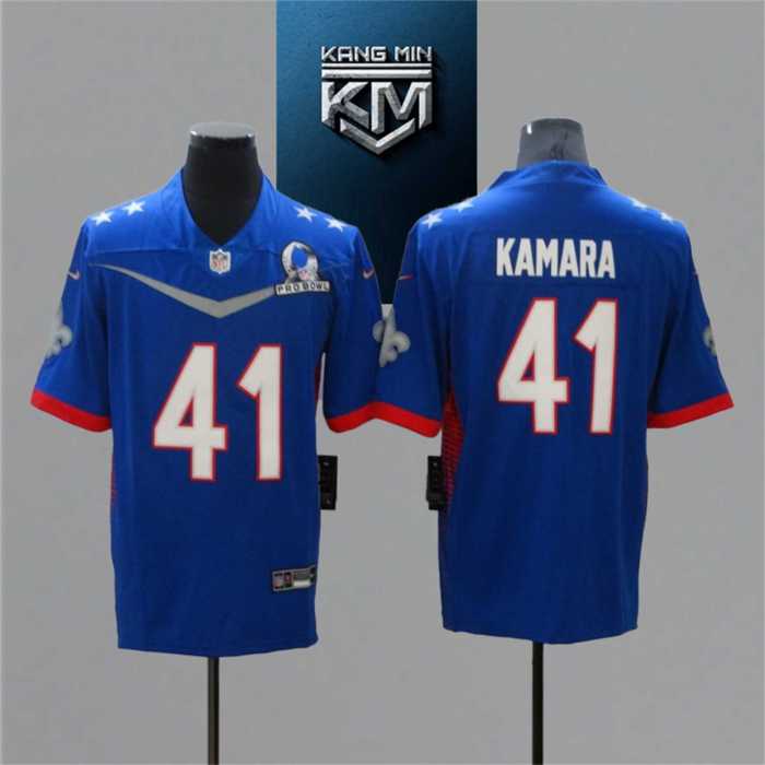 2022 Pro Bowl 41 KAMARA BLUE NFL Jersey S-XXL WHITE Font
