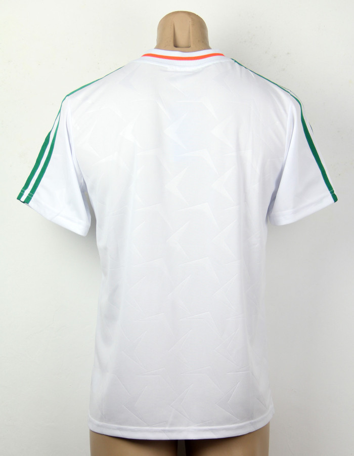 Retro Jersey 1990 Ireland Away White Soccer Jersey Vintage Football Shirt