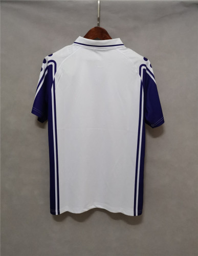 Retro Jersey 1999-2000 Fiorentina Away White Soccer Jersey Vintage Football Shirt